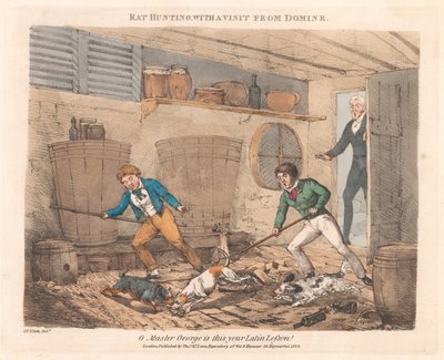 Sett med tolv [Scener fra mester Georges liv] av Henry Thomas Alken