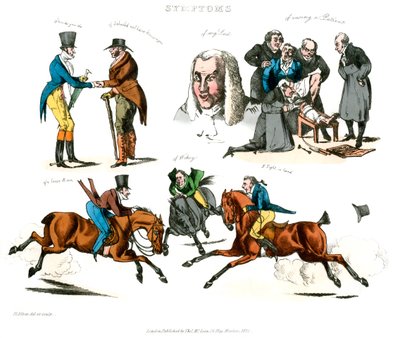 Symptomer på å være underholdt, 1822. av Henry Thomas Alken