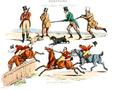 Symptomer på å være underholdt, 1822. av Henry Thomas Alken