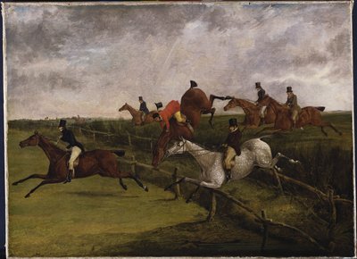 The Grand Leicestershire Steeplechase, 12. mars 1829: Symptomer på nød av Henry Thomas Alken