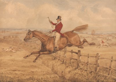 Topper en flyreise og kommer godt inn i neste felt av Henry Thomas Alken