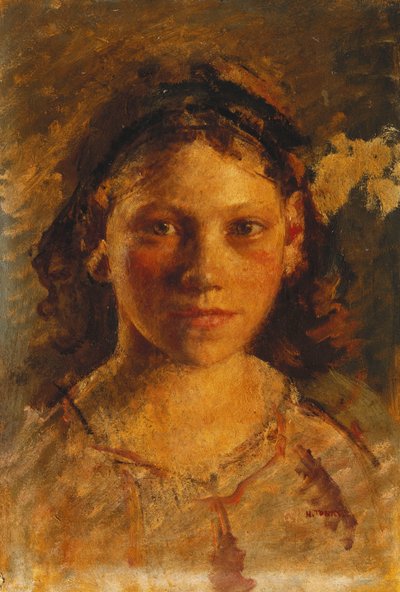 Hodet til en jente av Henry Tonks