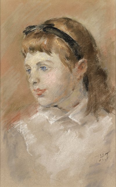 Head of a Girl, ca. 1920 (pastell på papir) av Henry Tonks