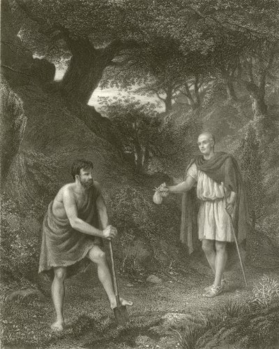Timon og Flavius av Henry Wallis