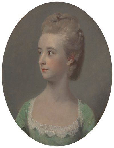 Portrett av en ung kvinne, muligens frøken Nettlethorpe av Henry Walton