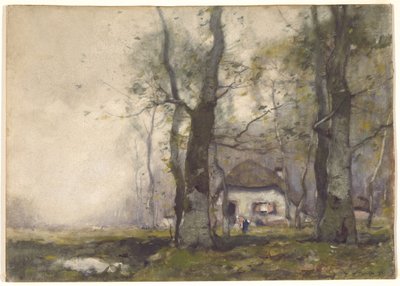 Lodge in the Woods, 1891 (wc på papir) av Henry Ward Ranger