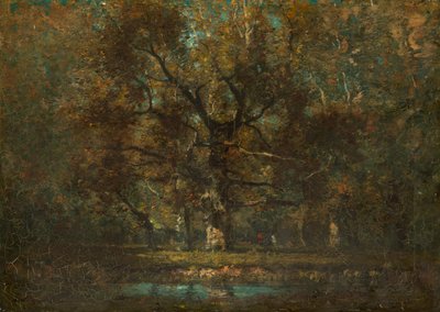 Eiketre, 1895. av Henry Ward Ranger