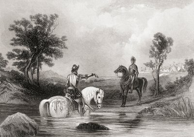 Møtet mellom jarlen av Essex og jarlen av Tyrone i County Louth, Irland i 1599, fra 