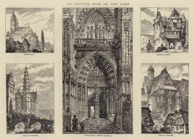 En kunstnertur på Lahn av Henry William Brewer