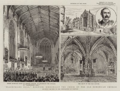 Blackfriars Hall, Norwich, opprinnelig koret til den gamle dominikanske kirke av Henry William Brewer