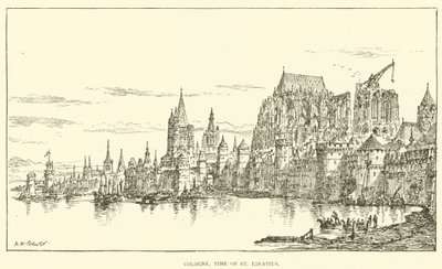 Köln, tiden for St Ignatius (gravering) av Henry William Brewer
