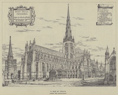 Old St Pauls, fra nordøst av Henry William Brewer