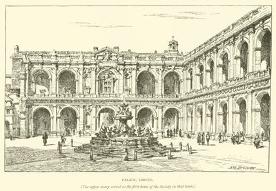 Palace, Loreto (gravering) av Henry William Brewer