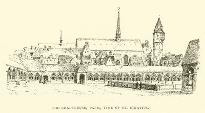 Chartreuse, Paris, tiden for St Ignatius (gravering) av Henry William Brewer