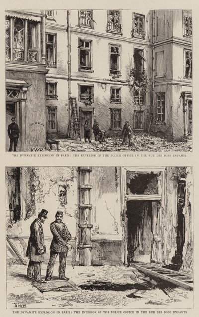 Dynamitteksplosjonen i Paris av Henry William Brewer