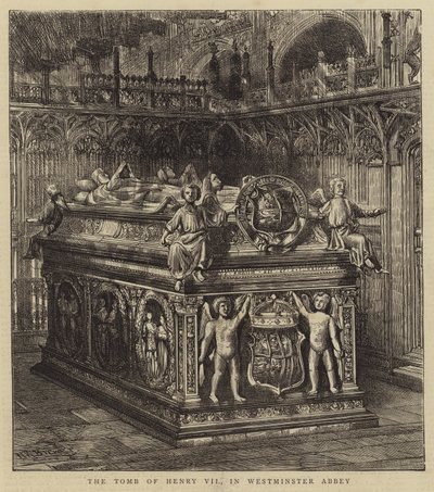 Graven til Henry VII, i Westminster Abbey av Henry William Brewer