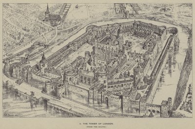 Tower of London, fra sør av Henry William Brewer