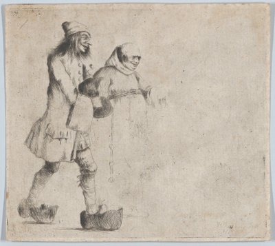 Glad bonde og munk, 1770. av Henry William Bunbury