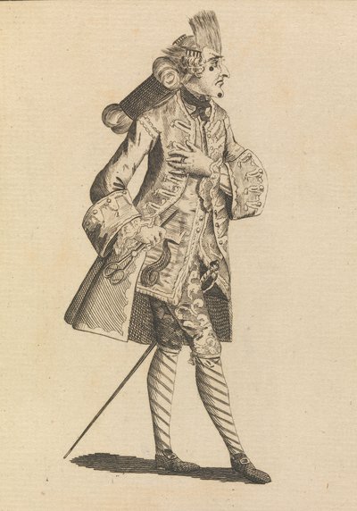 Monsieur Le Frizeur, 21. mai 1771. av Henry William Bunbury.