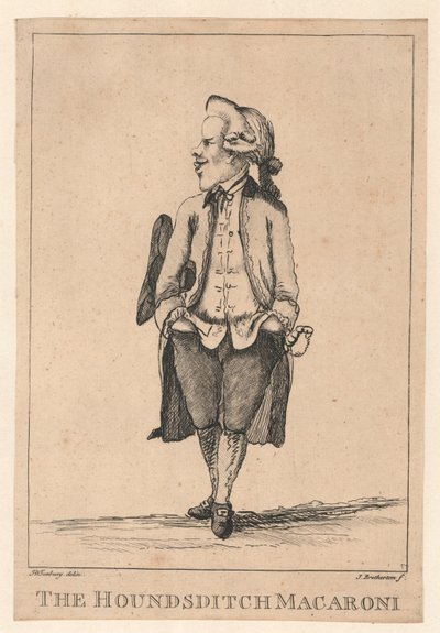 The Houndsditch Macaroni av Henry William Bunbury