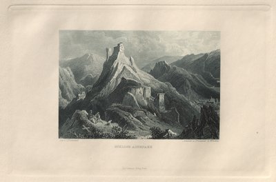 Det pittoreske og romantiske Rheinland: Altenahr slott, 1928. av Henry Winkles