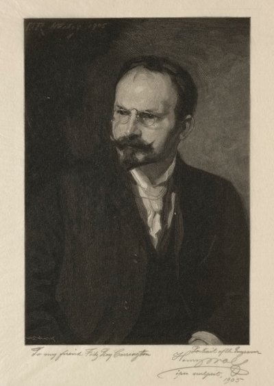 Selvportrett, 1905. av Henry Wolf