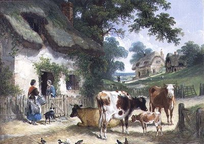 The Old Farmstead, ca. 1841 av Henry and Charles (attr.to) Shayer