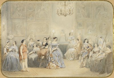 Élisa Rachel i foajeen til Comédie Française av Henry de Montault