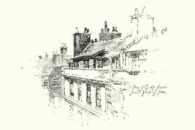 A Peep of Gough Square, London, fra Dr Johnson