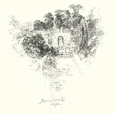 Residens til pastor Dr Wise, i Ellsfield (litho) av Herbert (after) Railton
