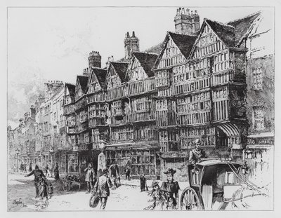 Staple Inn (gravering) av Herbert (after) Railton