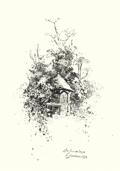 Sommerhuset, ved Streatham, i 1773 (litho) av Herbert (after) Railton