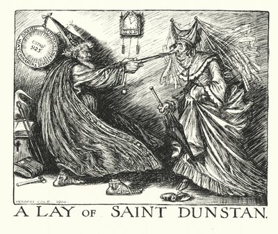 Ingoldsby-legender: En sang om Saint Dunstan (lito) av Herbert Cole