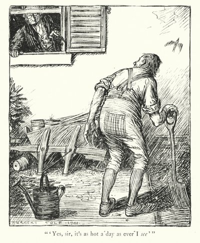 Ingoldsby-legender: Jerry Jarvis#39; parykk (litografi) av Herbert Cole