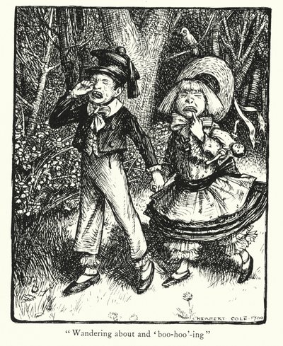 Ingoldsby-legender: Babes in the Wood (lito) av Herbert Cole