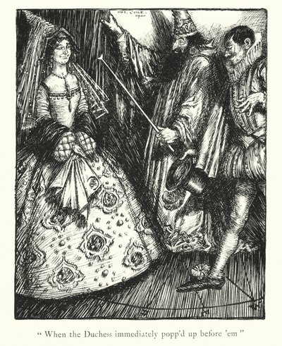 Ingoldsby-legender: Tragedien (litografi) av Herbert Cole