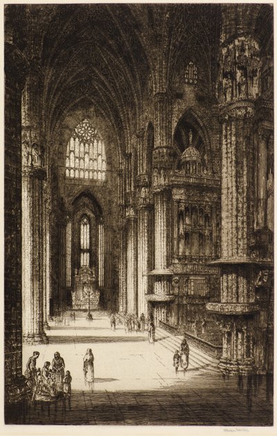 Kölnerdomen (radering) av Herbert Gordon Warlow