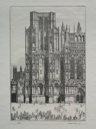 Wells katedral av Herbert Gordon Warlow