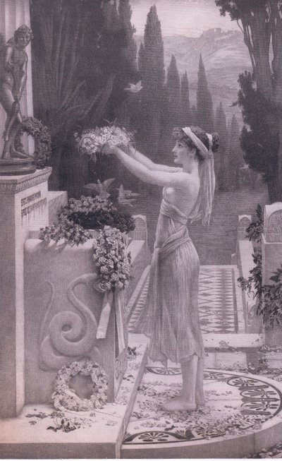 Hennes første tilbud, fra Bibbys Annual, 1916-1917 av Herbert Gustave Schmalz