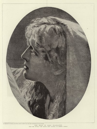 Hodet til Maria Magdalena av Herbert Gustave Schmalz