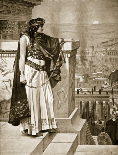 Zenobias siste blikk på Palmyra, illustrasjon fra 