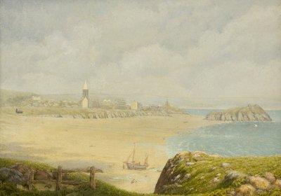 Tenby, stranden (olje på lerret) av Herbert Isambard Owen