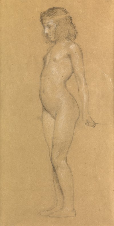 Studie for "The Trailing Clouds of Glory", 1898 av Herbert James Draper