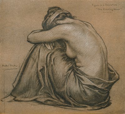 Study for a Decoration, The Evening Hours, c1916 av Herbert James Draper