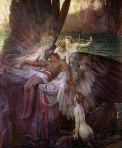 Klagesangen for Ikaros av Herbert James Draper