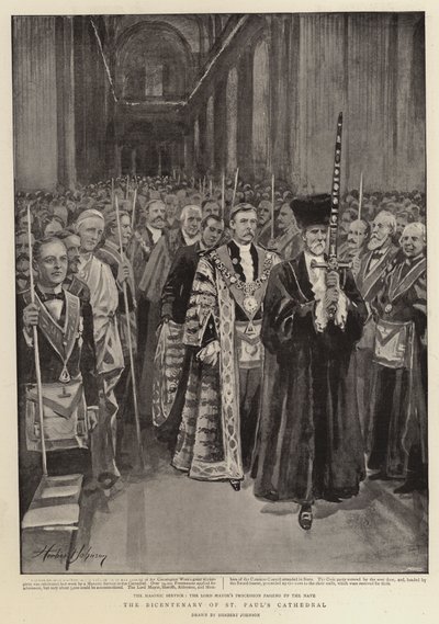 Tohundreårsdagen for St Paul's Cathedral av Herbert Johnson