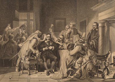 Charles I. i vaktrommet, 1886 av Herbert Bourne