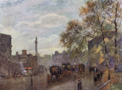 Fra hjørnet av Richmond Terrace (farge litho) av Herbert Menzies (after) Marshall