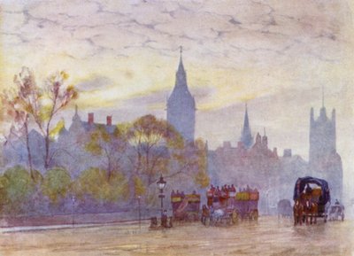 Morgen i Whitehall (farge litho) av Herbert Menzies (after) Marshall