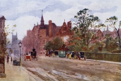Pont Street, Chelsea (farge litho) av Herbert Menzies (after) Marshall